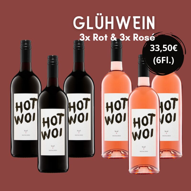 Glühwein Weinpaket 3x rot, 3x rosé